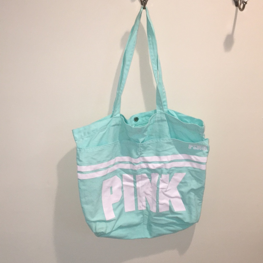 Victoria’s Secret pink blue tote